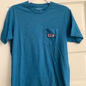 Blue Patagonia shirt